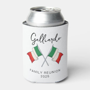 Enfriador De Latas Reunión Familiar de la Bandera Italiana 