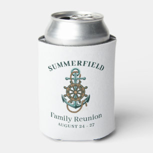 Enfriador De Latas Reunión Familiar Náutica Ancla Personalizada