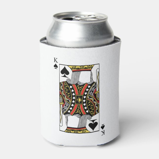 Enfriador De Latas Rey de espadas - Añadir tu imagen (Lata Anverso)