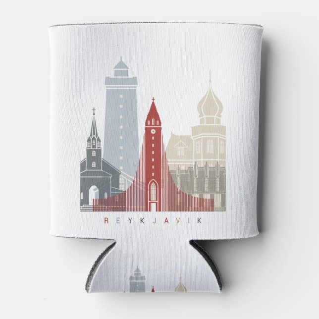 Enfriador De Latas Reykjavik V2 poster de skyline (Anverso)