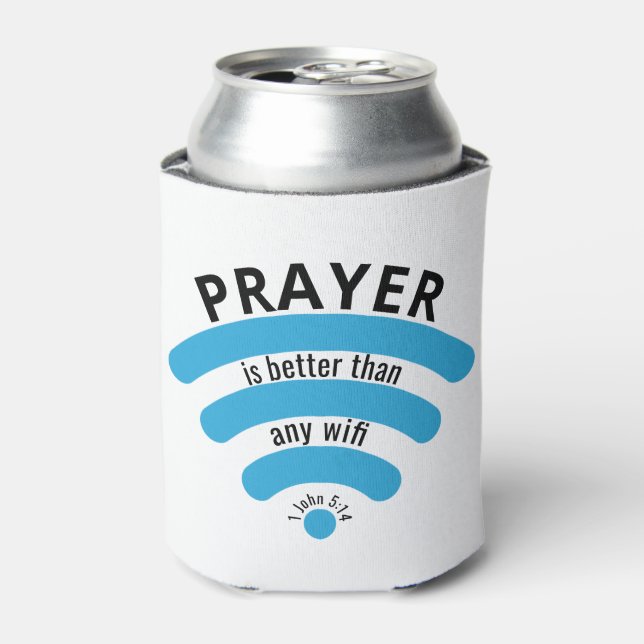 Enfriador De Latas REZAR MEJOR QUE WIFI Christian (Lata Anverso)
