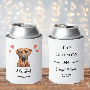 Enfriador De Latas Rhodesian Ridgeback Mascota Boda Refrigerador de b