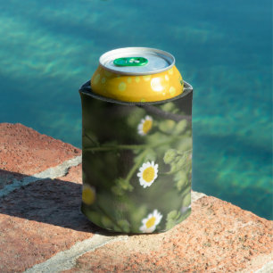 Enfriador De Latas Roca del desierto de Marfil Daisy Wildflowers Coac