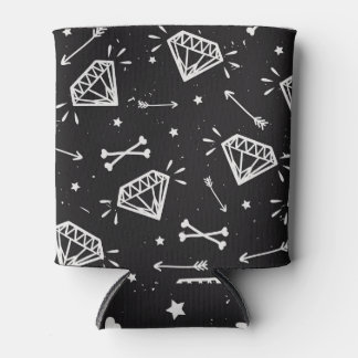 Enfriador De Latas Roca gruesa: diamantes, patrón de huesos.