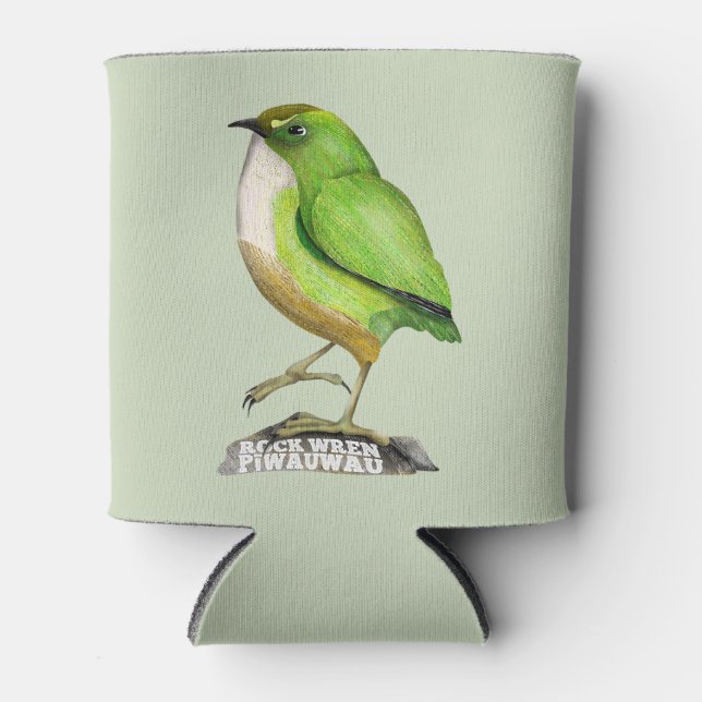 Enfriador De Latas Rock Wren piwauwau NZ BIRD (Anverso)