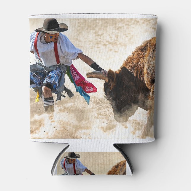 Enfriador De Latas Rodeo Bullfighter (Anverso)