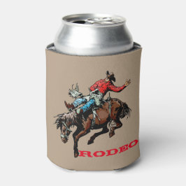 Enfriador De Latas Rodeo Cowboy Bronc Rider