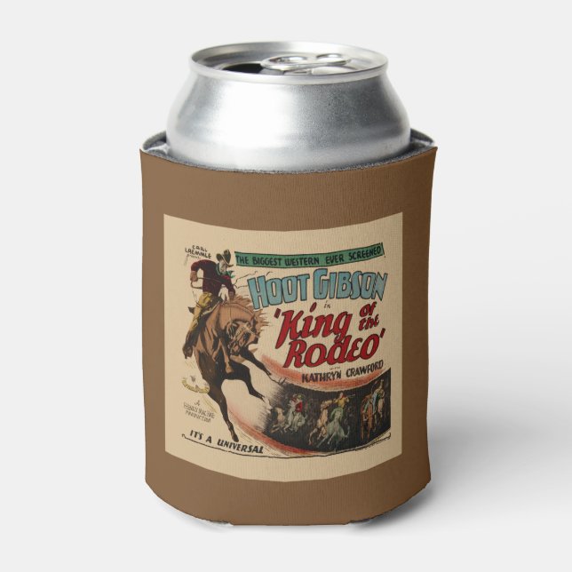 Enfriador De Latas Rodeo Cowboy Viñage Western Movie (Lata Anverso)