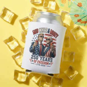 Enfriador De Latas Rojo Blanco Borracho Trump George Washington 250