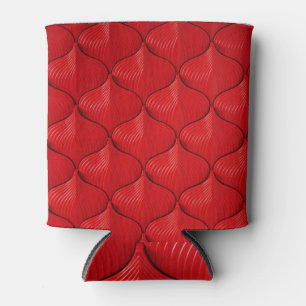 Enfriador De Latas Rojo vibrante: fondo texturizado