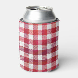 Enfriador De Latas Rojo y blanco trenzado