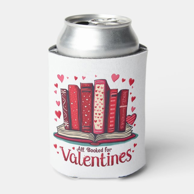 Enfriador De Latas Romantic Reading Vibes Cozy Valentine Gift (Lata Anverso)