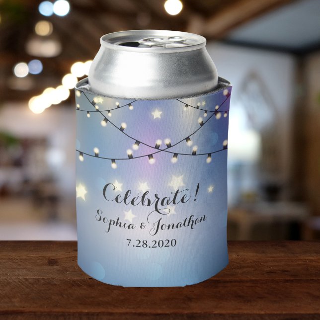 Enfriador De Latas Romántico Boda al aire libre Twinkle String Lights (Subido por el creador)