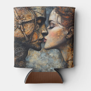 Enfriador De Latas Romántico Steampunk Kiss