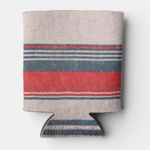 Enfriador De Latas Ropa de rayas rojas: Textura de cintura