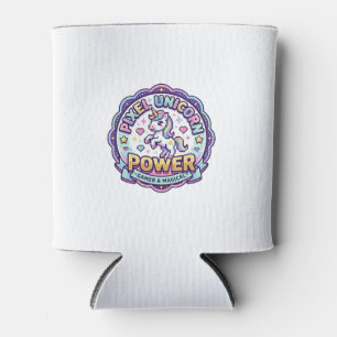 Enfriador De Latas Ropa lista para POD de poder de unicornio pixel de
