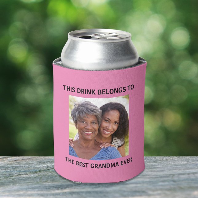 Enfriador De Latas Rosa de foto de la abuela (Subido por el creador)