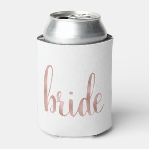 Enfriador De Latas Rosa de novias de oro, guión de moda, Relieve meta