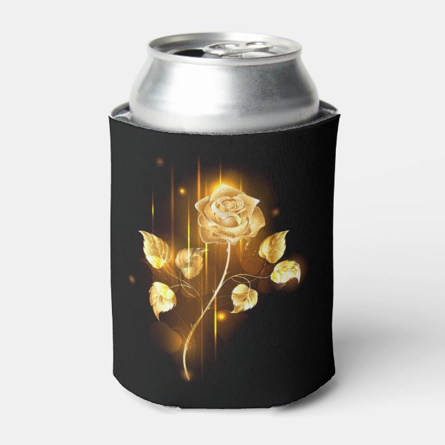 Enfriador De Latas Rosa de oro (rosa de oro) (Lata Anverso)