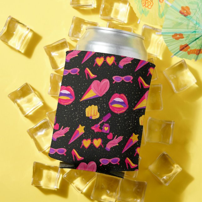 Enfriador De Latas rosa del universo (Verano in situ)