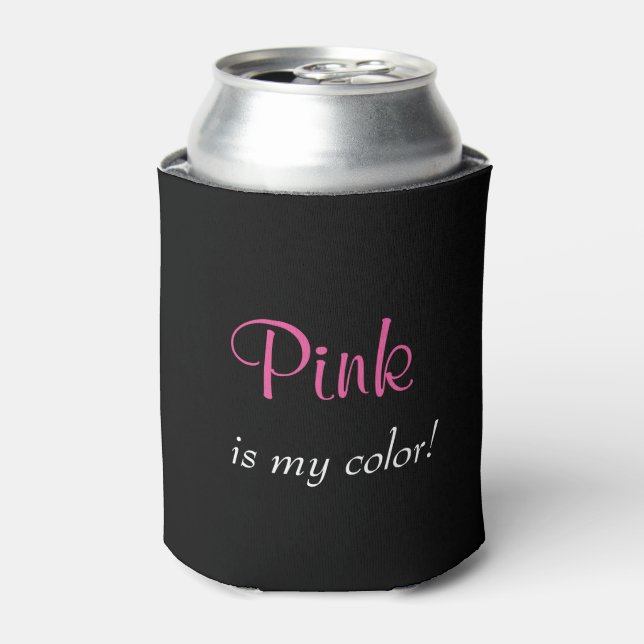 Enfriador De Latas Rosa Negro (Lata Anverso)