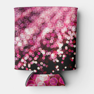 Enfriador De Latas Rosa ondulado: Borrón claro abstracto