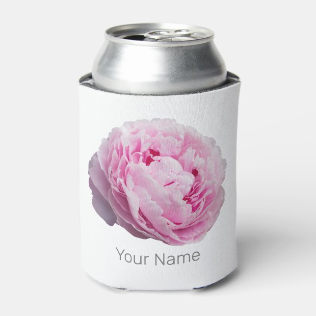 Enfriador De Latas Rosa Peony Blossom Para Flor Y Amante De Jardín (Lata Anverso)