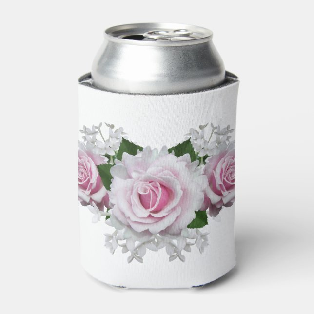 Enfriador De Latas Rosa Rosa Rosa Bouquet (Lata Anverso)