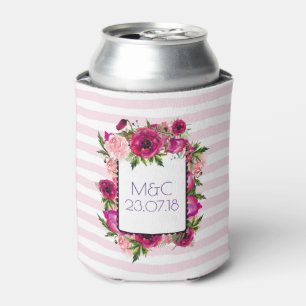 Enfriador De Latas Rosa rosa y adormidera Boda para Bouquet Floral