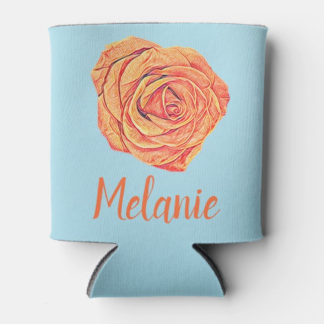 Enfriador De Latas Rosa Tángerino Tropical (Anverso)