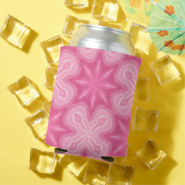 Enfriador De Latas Rosa Y Blanco