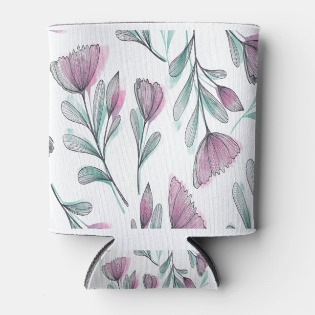 Enfriador De Latas Rosas morados (Anverso)