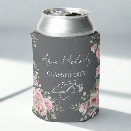 Enfriador De Latas Rosas Rosadas Modernas Felicitaciones Graduación