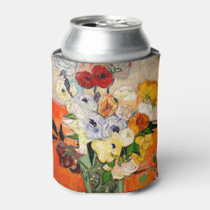 Enfriador De Latas Rosas y Anémonas de Van Gogh