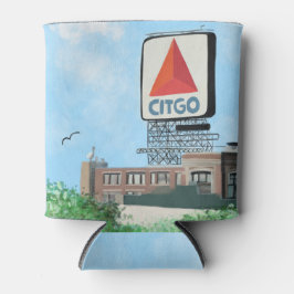 Enfriador De Latas Rótulo CITGO, pintura de Boston Massachusetts