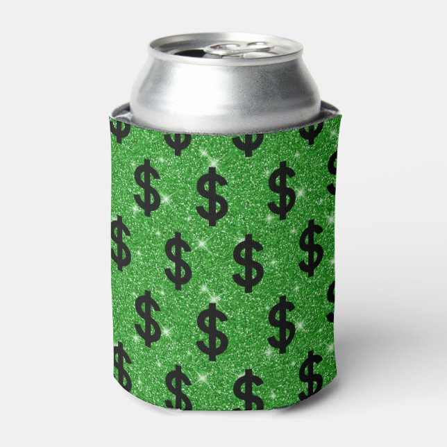 Enfriador De Latas Rótulo negro dinero empresario Wall Street (Lata Anverso)