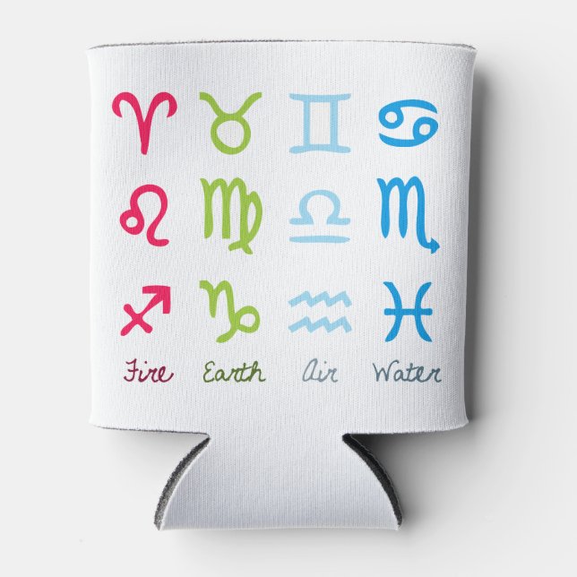 Enfriador De Latas Rótulos zodiacos (Anverso)