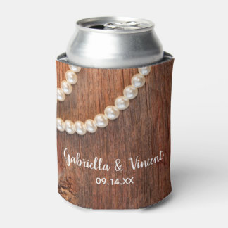 Enfriador De Latas Rústicas Perlas Patria Favorecen la Boda