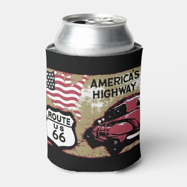 Enfriador De Latas Ruta 66 (Lata Anverso)