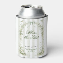 Enfriador De Latas Sage Green Nesting Party Baby Shower