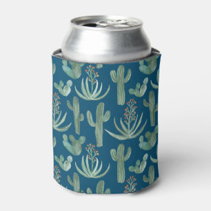 Enfriador De Latas Saguaro Cactus Aloe Suculum Azul