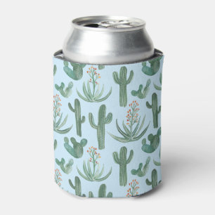 Enfriador De Latas Saguaro Cactus Aloe Vera Succulum Blue
