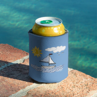 Enfriador De Latas Sailing Sailboat Summer Days