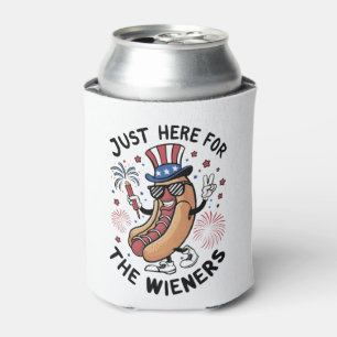 Enfriador De Latas Salchichas del 4 de julio USA bandera estadouniden
