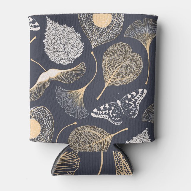 Enfriador De Latas Sale Ginkgo: Elegancia Floral Sin Marea. (Anverso)