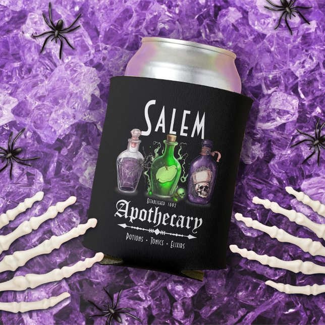 Enfriador De Latas Salem de Halloween Potions Apothecary Tonics Elixi (Subido por el creador)