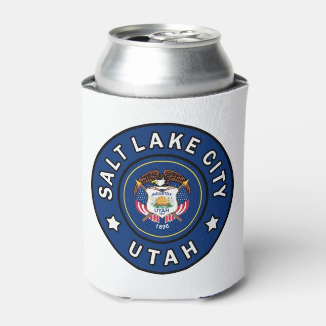 Enfriador De Latas Salt Lake City Utah (Lata Anverso)