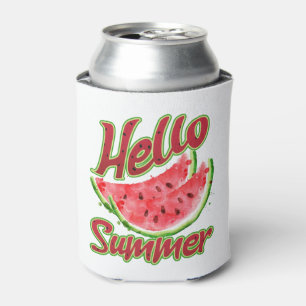 Enfriador De Latas Saludo   Diseño de sandía acuática
