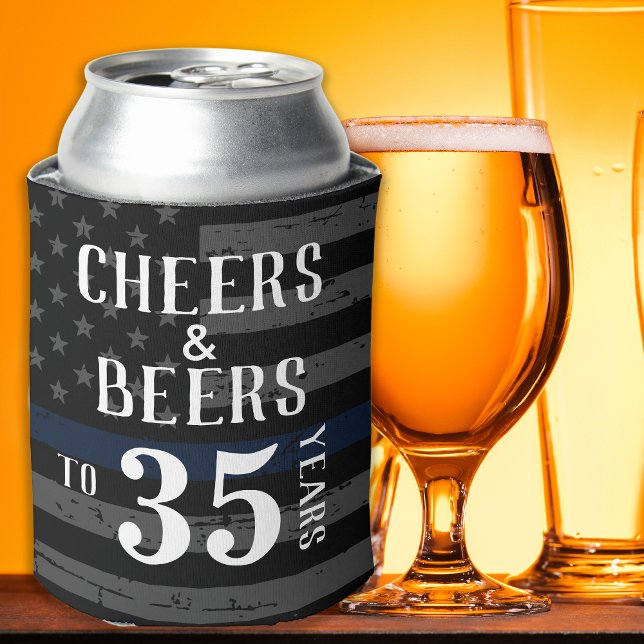 Enfriador De Latas Saludos al retiro de la policía de Personalizados  (Subido por el creador)