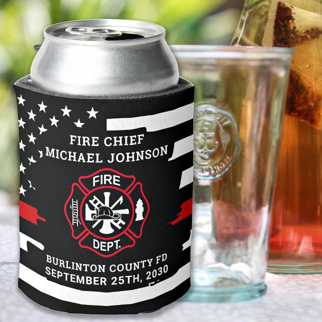 Enfriador De Latas Saludos Cervezas Retirada Personalizada de Bombero (Subido por el creador)